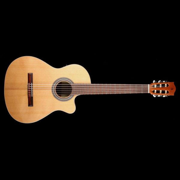 Alhambra Open Pore Collection OP1 Cutaway Classical Nylon String Acoustic Guitar Natural Cheap