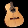 Alhambra Open Pore Collection OP1 Cutaway Classical Nylon String Acoustic Guitar Natural Cheap