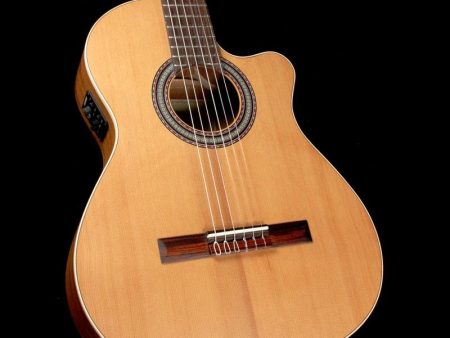 Alhambra Open Pore Collection OP1 Cutaway Classical Nylon String Acoustic Guitar Natural Cheap