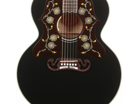 Gibson SJ-200 Ebony Double-Pickguards Acoustic-Electric Made 2 Measure Online Sale