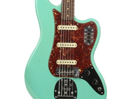 Fender Custom Shop 1963 Bass VI Reissue NAMM 2020 Display Journeyman Relic Faded Foam Green Online Sale