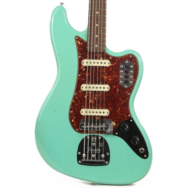 Fender Custom Shop 1963 Bass VI Reissue NAMM 2020 Display Journeyman Relic Faded Foam Green Online Sale