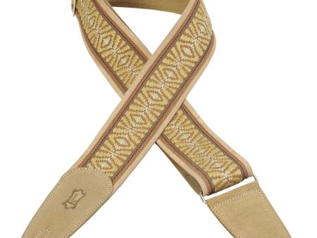 Levy s MSJ2-005 Jacquard Weave Guitar Strap Tan Sale