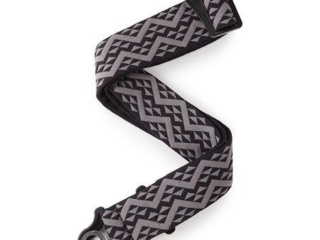 D Addario Auto Lock Guitar Strap 50BAL03 Black Padded Geometric For Sale