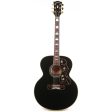 Gibson SJ-200 Acoustic-Electric Made 2 Measure Ebony Top Natural Back and Sides Hot on Sale