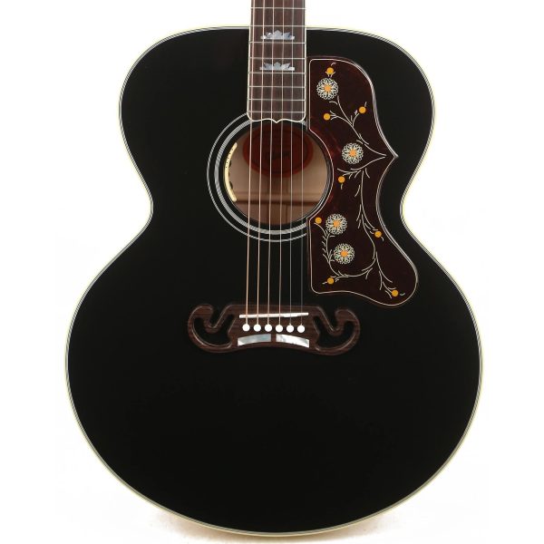 Gibson SJ-200 Acoustic-Electric Made 2 Measure Ebony Top Natural Back and Sides Sale