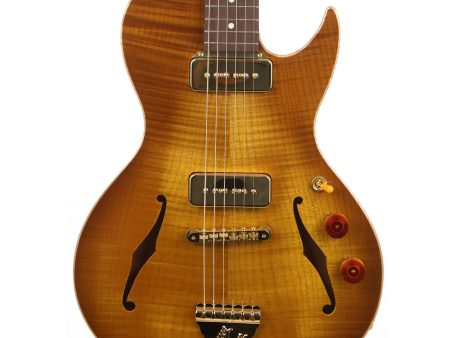 B&G Guitars Little Sister Crossroads Cutaway P-90 Honey Burst on Sale