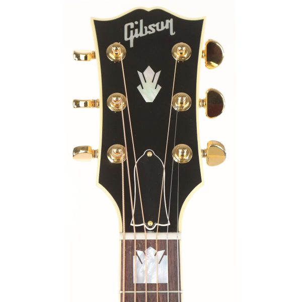 Gibson SJ-200 Acoustic-Electric Made 2 Measure Ebony Top Natural Back and Sides Hot on Sale