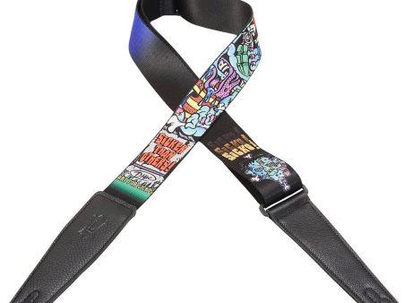 Levy s MDL8-017 Guitar Strap Sublimation Print Hot on Sale