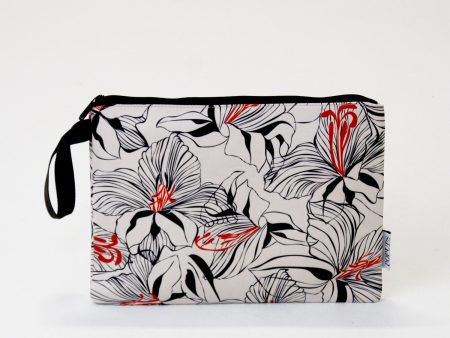 OVERSIZED WRISTLET POUCH HIBISCUS For Sale