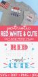 Red, White & Cute Online Hot Sale