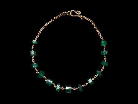 Emerald Crystal Bead Bracelet Online Sale