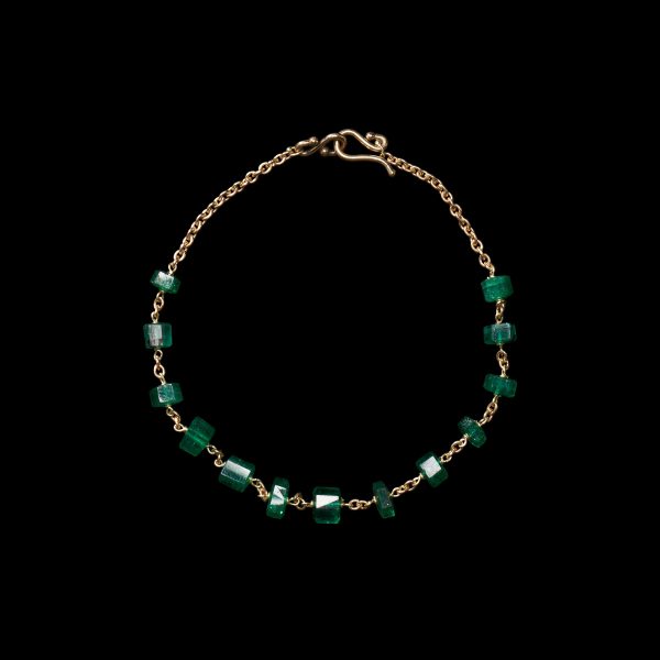 Emerald Crystal Bead Bracelet Online Sale