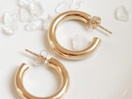 Thick Tube Hoop Earrings Online Hot Sale