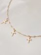 Five Crosses Choker Necklace Supply