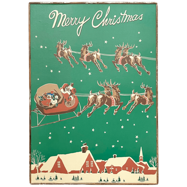 Merry Christmas Santa s Sleigh Ride Framed Poster Sale