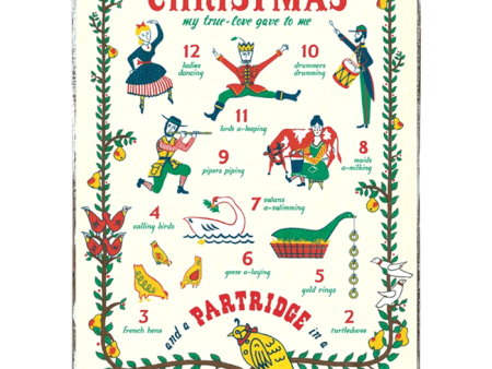 12 Days of Christmas Framed Poster For Cheap