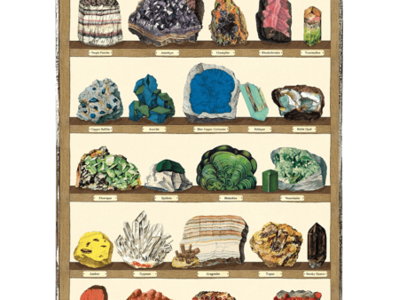 Minerals on shelf Framed Poster Online now