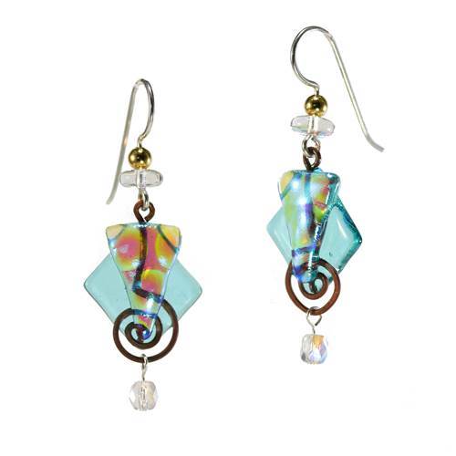 Fused Swirl Earrings on Sale