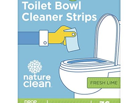 Nature Clean Natural Toilet Bowl Cleaner Strips 36 count, Non-Toxic Plastic-Free Packaging, Eco-Friendly & Septic Safe Toilet Cleaner Strips, Biodegradable Cleaning Strips Remove Stain & Odors, Refresh Toilets & Bathroom. No Bleach, No Chlorine. No Splash Online