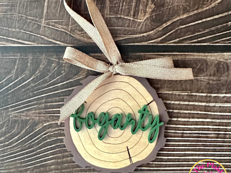 Personalized Wood Slice Ornament For Cheap