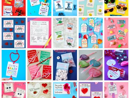 Printable Class Valentine Card Bundle Hot on Sale