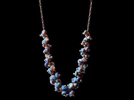 Opal Cluster Necklace Online Sale