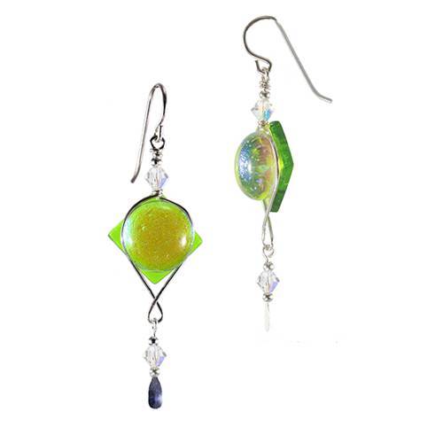 Circle-Square Earrings on Sale