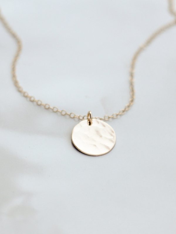 Hammered Coin Necklace on Sale