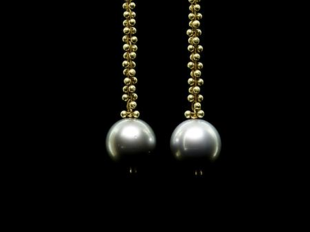 Signature Beaded Tahitian Pearl Drop Earring Fashion