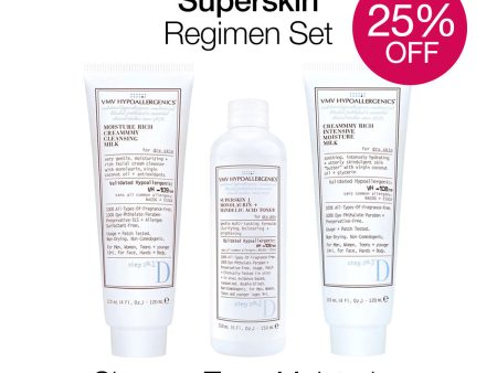 Superskin Moisture Rich Regimen Set: For Dry Skin Hot on Sale