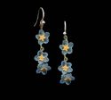 Forget Me Not Triple Flower Wire Earring Discount