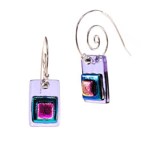 Stacked Squares Earrings Discount