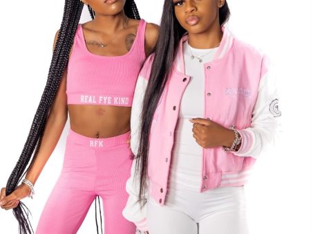 Light Pink Signature 2 Piece Legging Set Online Hot Sale