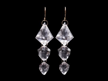 Triple Faceted Drop Earring Discount