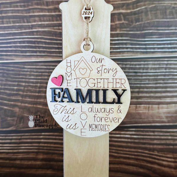 Family Word Art Ornament Discount