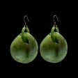 Big Gong Hand Cut Stone Earring Online Hot Sale