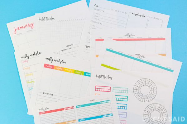 2025 Printable Calendar and Organization Bundle Supply