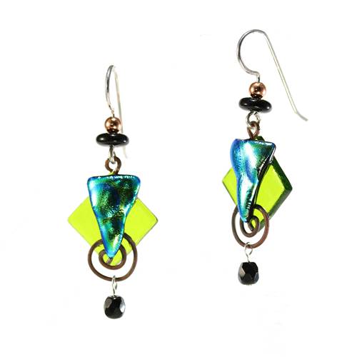 Fused Swirl Earrings on Sale