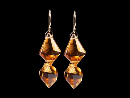 Double Faceted Drop Earring on Sale