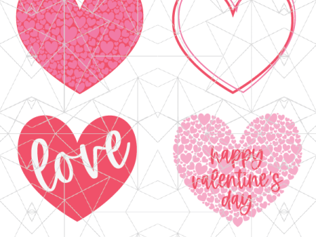 Valentine s Day Hearts Bundle For Discount