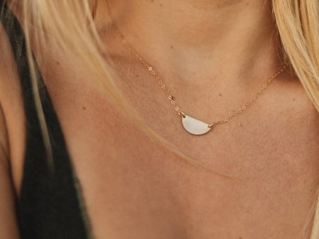 Half Moon Necklace Hot on Sale