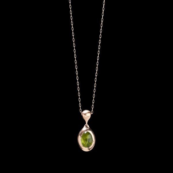 Peridot Locket  Charm Necklace Online