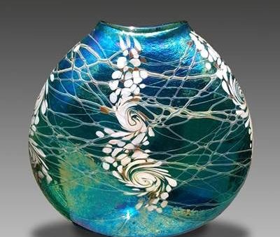 Flat Swirled Vase Hot on Sale