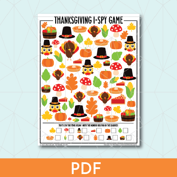 Printable Thanksgiving Activity Bundle on Sale