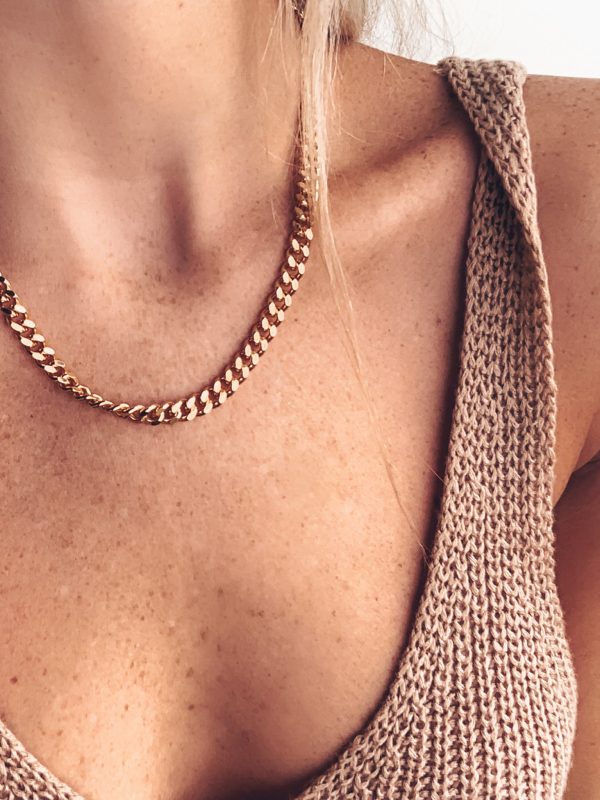 Chunky Curb Chain Necklace Hot on Sale