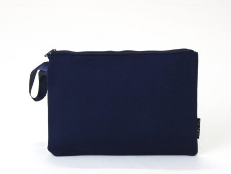 OVERSIZED WRISTLET POUCH DEEP BLUE For Sale