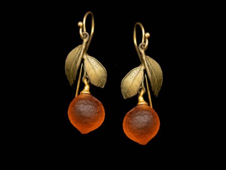 Orange Blossom Leaf Dangles For Discount