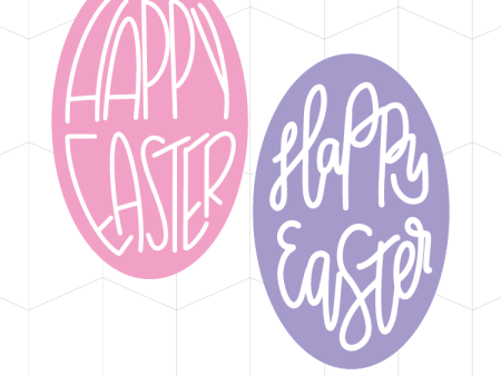 Happy Easter Eggs - Hand Lettered Cheap