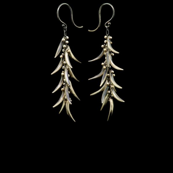 Backwards Tusks Extra Long Earring Hot on Sale